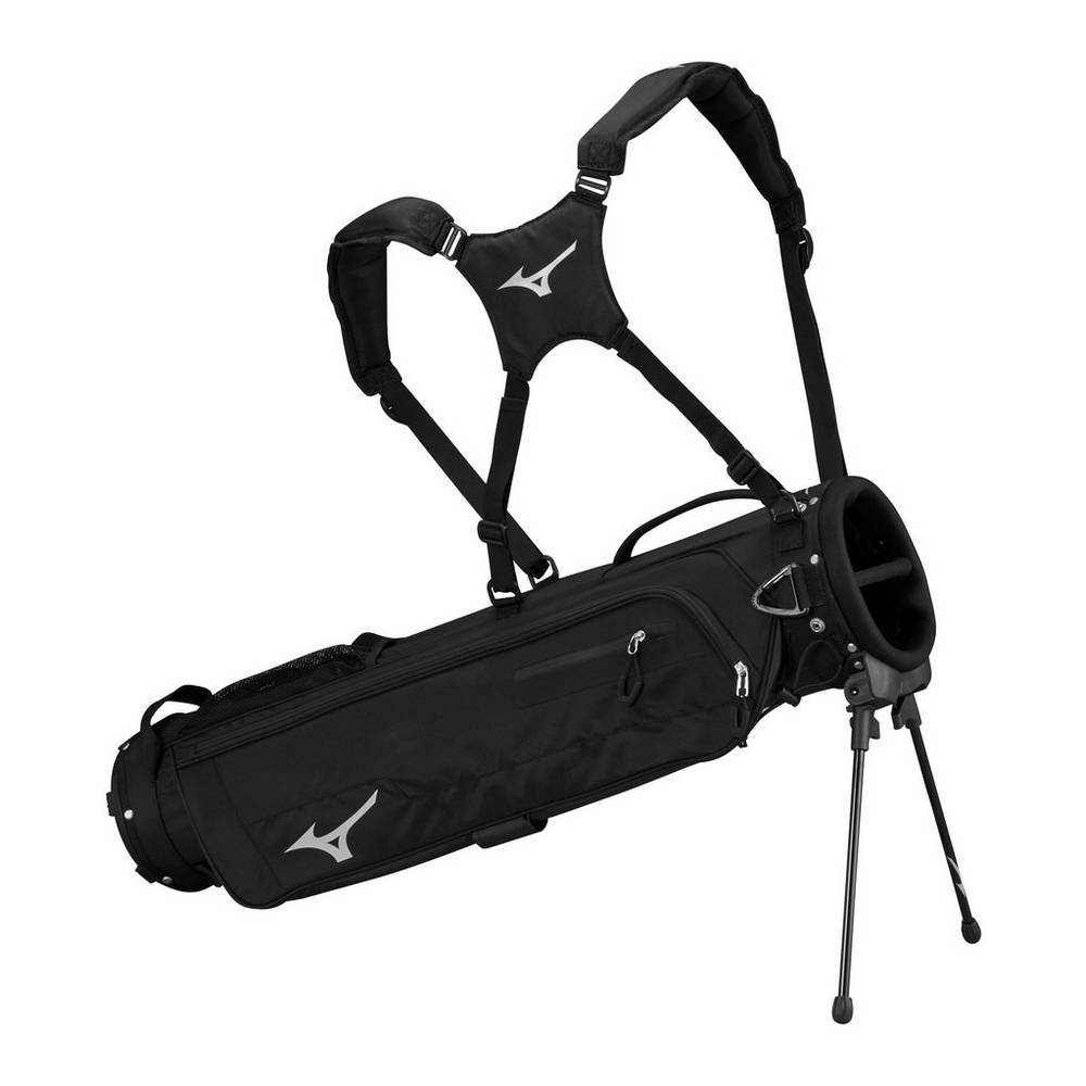 Bolsa Golf Mizuno BR-D2 Carry Hombre Negras Outlet NJLY-40963